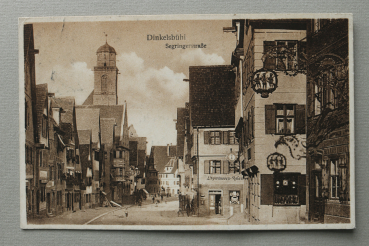 AK Dinkelsbühl / 1927 / Segringerstrasse / Spirituosen / Strassenansicht